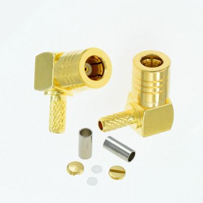 China Right Angle RF SMB MCX Crimp RF Connector for sale