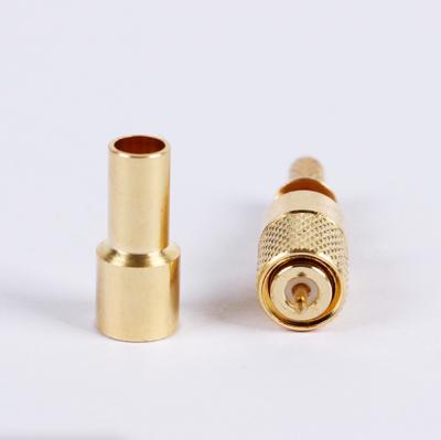 China Knockdown Type M5 10-32 Nickel Plated RF Female Chassis Jack Bulkhead Microdot Connector For for sale