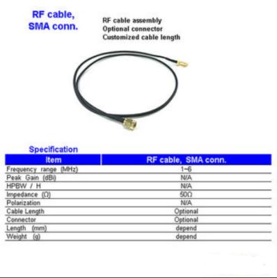 China Customized electronic wire harness&cable assembly with sma coaxial rf male connector for sale