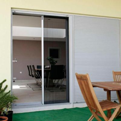 China European Horizongtal Open Top Rated Mesh Folding Pleated Patio Mesh Pleated Screen Door for sale