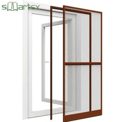 China DIY Style Expander Insect Screen Door PVC Accessories and Frame Mosquito Pivot Screen Door for sale