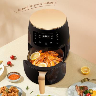 China Easy Operate Air Fryer Oven Intelligent Digital Small Silver Household Steamer Air Crest Deep Fryer Air Fryers for sale