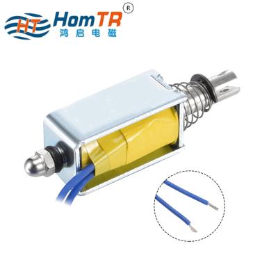 China General HomTR 6V Linear DC 12v Push Pull Type Frame Solenoid Micro Coil for sale