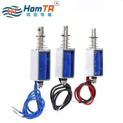 China General HomTR Push-pull Solenoid For Open Frame Electric Control Plunger Micro Linear Solenoids for sale