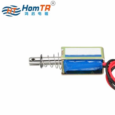 China General HomTR DC 12v push solenoid plunger electromagnet coil 24v linear dc switch solenoids for sale