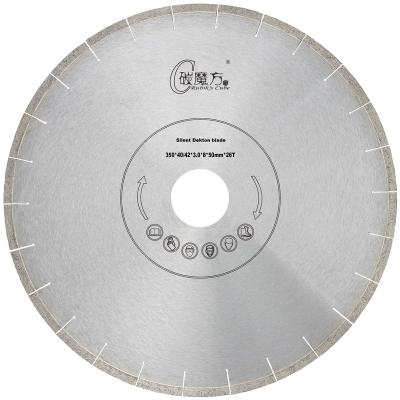 China Fast cutting speed; no chipping; 14 Inch Low Noise 350mm Dekton Quiet And No Chipping Diamond Stone Cutting Saw Blade for sale