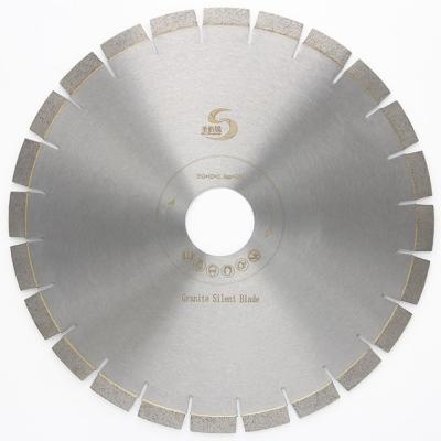 China Fast cutting speed; no chipping; 14inch 350mm German Granite Low Noise Cutting Diamond Saw Blade High Quality Silent Granite Cutting Diamond Saw Blade for sale