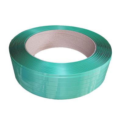 China Packing Machine Packing Machine Automatic Green Polyester Strapping Belt 12mm for sale