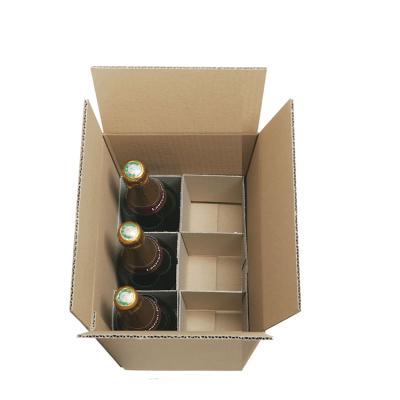 China Recycled Materials Luxury Beer And Wine Box Packaging High Quality Heavy Duty Corrugated Cardboard for sale