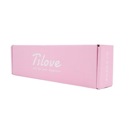 China Recycled Materials Custom Printed Pink Packaging Box Lash Eyelash Makeup Shipping Mailer Boxes With Logo for sale