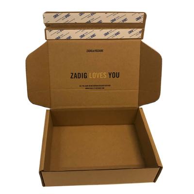 China Recycled Materials Wholesale Full Color Printing E-commerce Double Side Self Seal Mailer Mailer Box With Adhesive Perforated Tear Strips for sale