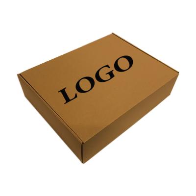 China High Quality Recycled Corrugated Cardboard Packaging Mailing Box Logo Eco Friendly Brown Kraft Materials Customized Printing Box for sale