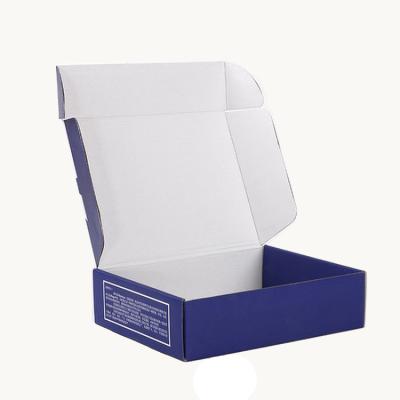 China Recycled Materials Clothes Packaging Boxes Custom Logo High End Corrugated Carboard Box Self Sealing Shipping Boxes for sale