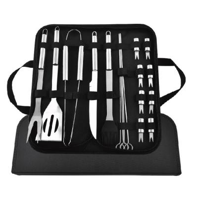 China 5Pcs Multifunctional Easily Cleaned Stainless Steel BBQ Grill Tool Kit For Outdoor Picnic for sale