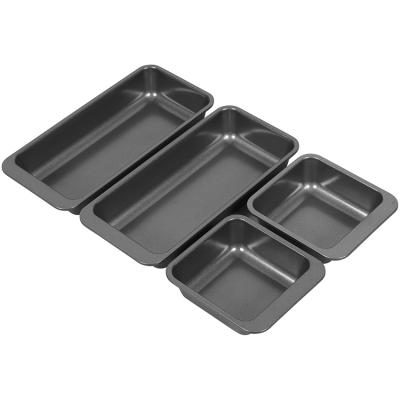 China Disposable Bread Pan Square Pan Non-Stick Coating 12 Cup Lid Bread Mold Loaf Pan Roll for sale