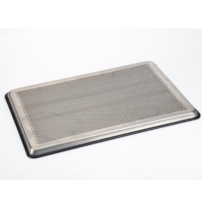 China Customized (Non-Stick) Perforated Alu-Alloy Sheet Pan Aluminum Alloy Sustainable Baking Tray for sale