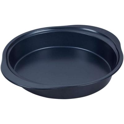 China Disposable Carbon Steel Pan Round Stainless Steel Nonstick Baking Pan Homemade Pizza Baking for sale