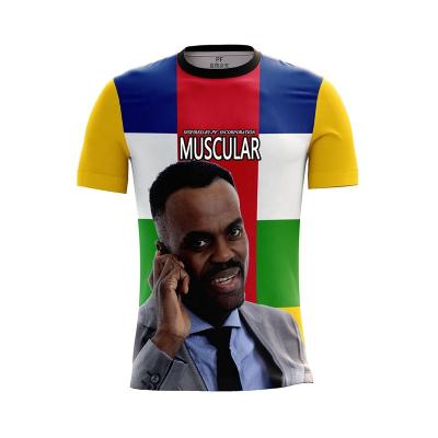 China Anti-pilling Bangui Africa Central Africa Presidential Campaign Polo Shirt Sublimation Transfer Printing Vote For President Election T-shirt for sale