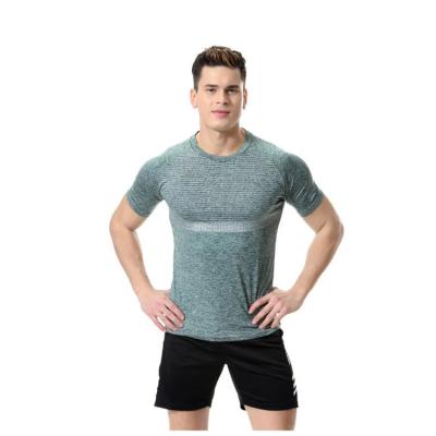 China Fitness Center Reception Apparel Antibacterial Men Exercise Stick Shirt for sale