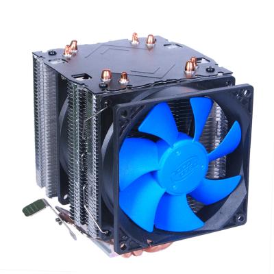 China Gaming CPU Heatsink Desktop PC Fan Heat Pipe Heatsink CPU Fan Silent Ice for sale