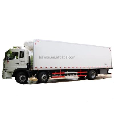 China High quality fabric refrigerated truck Dongfeng 6x2 refrigerated truck for sale for sale