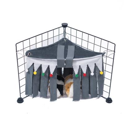 China Small animal hammock stored with curtain squirrel and hamster tent house for sale