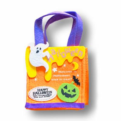 China 2021 Wholesale Halloween Decoration Pumpkin Candy Basket Kids Durable Trick or Treat Bag Halloween Bucket for sale