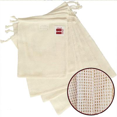 China Vegetable Reusable Mesh Bag For Fruits And Mesh Net Bag Eco Friendly Cotton Reusable Organic Reusable Product Shopping Bag for sale