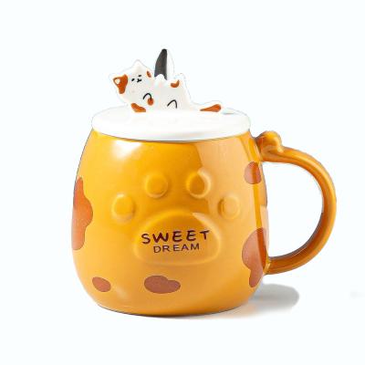 China Viable Cute Sublimation Cartoon Sublimation Mug Free Sample Ceramic China Mug for sale