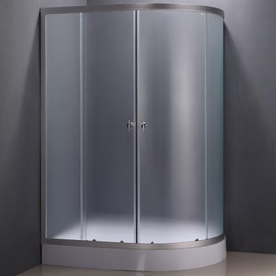 China 1150x800x1950mm 4mm Self Contained Shower Units Silver Aluminum Frame for sale