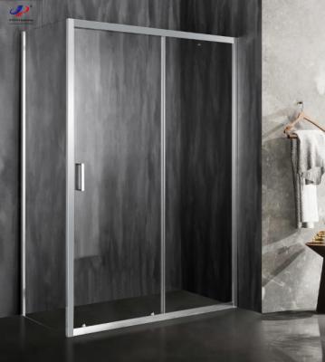 China 6mm Tempered Safety Glass in Chromed Aluminium Frame Glass Shower Enclosures for sale