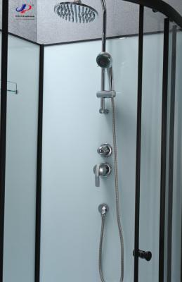 China Modern Design Sliding Shower Doors Tempered Glass Matt black Frame Shower Pods Cabins for sale