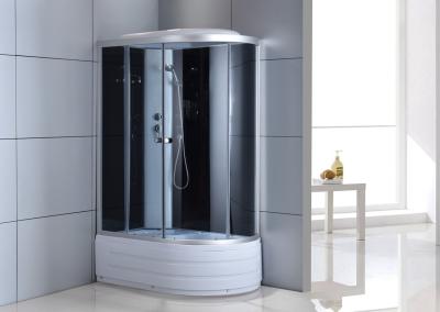 China 4mm 1200×800×2150mm Shower Pods Cabins Grey Aluminum Frame for sale