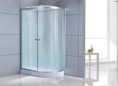 China Mat Glass Shower Door Enclosures Aluminum Frame 1-1.2mm for sale