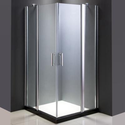 China Chrome Aluminum Frameless Rectangular Shower Enclosure 6mm 39''X39''X75'' for sale