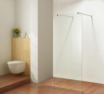 China 8mm Pivot Shower Screen 600x2000mm Aluminum Frame for sale