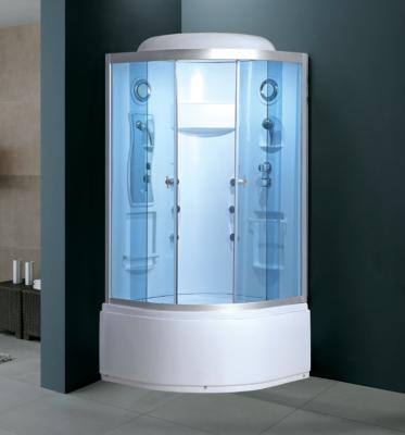 China La cabina europea modificada para requisitos particulares de la ducha del vapor de Whirlpool del estilo de la puerta de cristal rápidamente cupo el sitio de ducha del cuarto de baño en venta