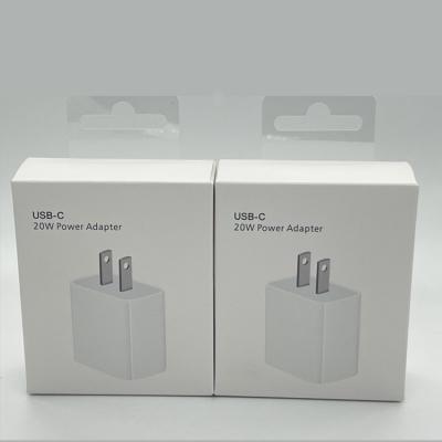 China 1:1 Original PD20W USB-c PD20W EU R-U PD Fast Charger Original Power Adapter 1M 2M Cable USA Power For Apple For iphone 12 11 pro A1703 Max 13 Charger for sale