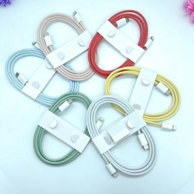 China Mobile Phone New Product Braided Charging Cable PD 25W Fast Charing Data Cable for sale