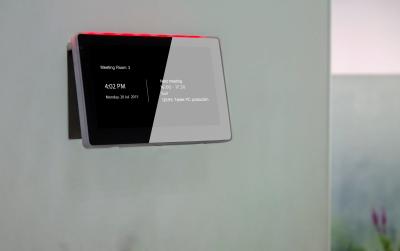 China Glass Wall Mounting LED Touch Screen Tablet with POE NFC RFID for Meeting room Appointment for sale