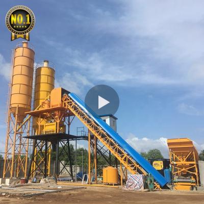 China HZS60 ISO China Stationary Ready Belt CE Construction Industry Hot Sale Concrete Mixing Plants for sale