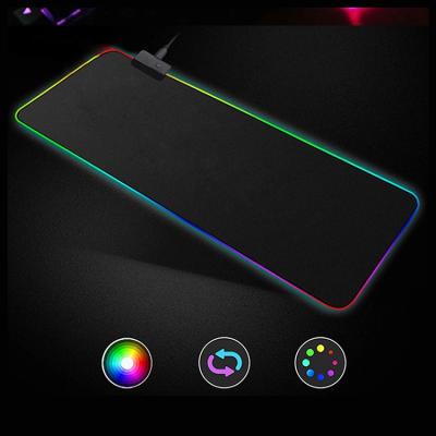 China Large HEATED RGB LED Gaming Mouse Pad XXL CE Certificate Customize Size XXL RGB Led Mouse Pad for sale