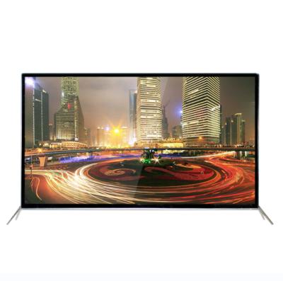 China Hot Selling Hotel TV Television Led TV 75 Inch 4K Resolution Smart Television With Metal Frame for sale