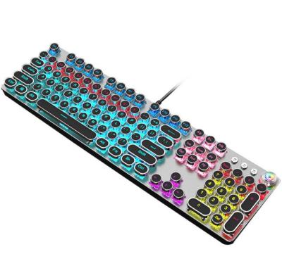 China For Gaming New RGB Backlit Mechanical Gaming Keyboard 104 Keys Blue Switches Backlit Keyboard For Gamer for sale