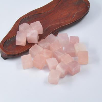 China Stone of India Rose Quartz Square Whiskey Ice for sale