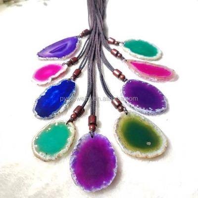 China Necklace Agate Slice Clothes Necklace For Sweater, 2.99USD Free Shipping for sale