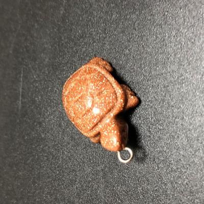 China For Necklace 1.5 Inch Gemstone Animal Shaped Cute Carved Turtle for sale