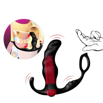 China Remote Control Vibrator Prostate Bullet Massager Finger Sleeve Vibrating Anal Plug For Man for sale