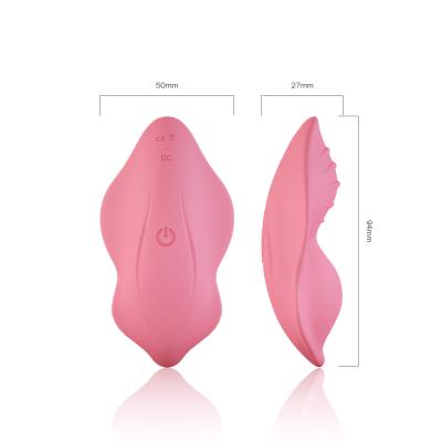 China Remote Control Panty Massager C Spot Shock Massage Super Slim Vibrator In Women's Panties for sale