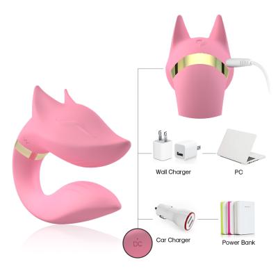 China Remote Control Handfree U Type Vibrator USB Rechargeable Vibrator For Couples for sale